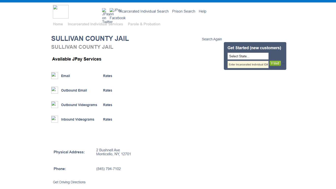 SULLIVAN COUNTY JAIL